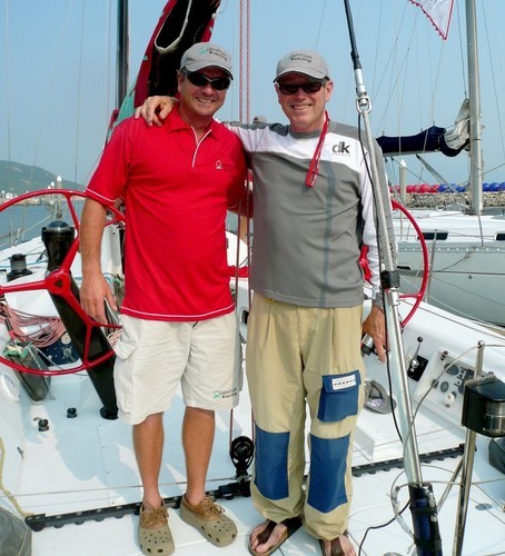 Steve McConaghy (l) and Ray Roberts (r).  ’It’s great to be here’. China Cup International Regatta 2007 © Guy Nowell http://www.guynowell.com